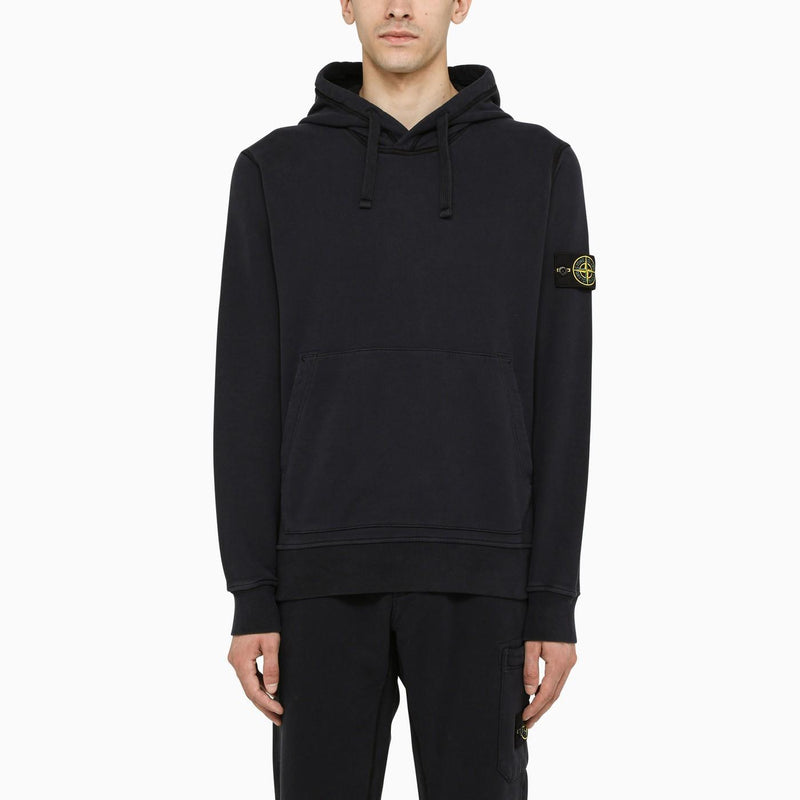 Stone Island Navy Blue Sweatshirt Hoodie - Men - Piano Luigi