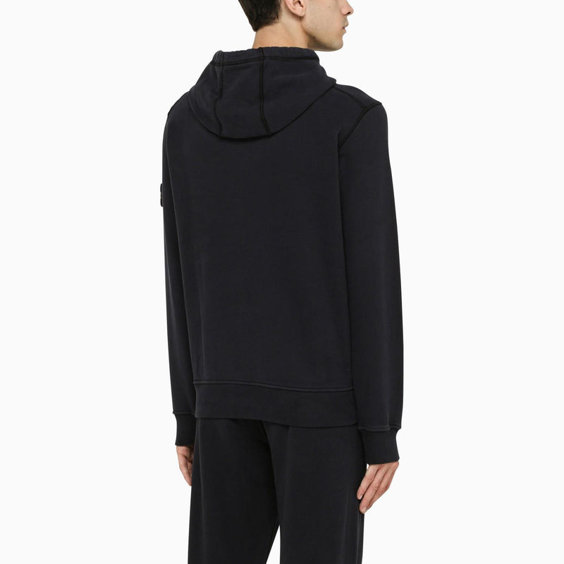 Stone Island Navy Blue Sweatshirt Hoodie - Men - Piano Luigi