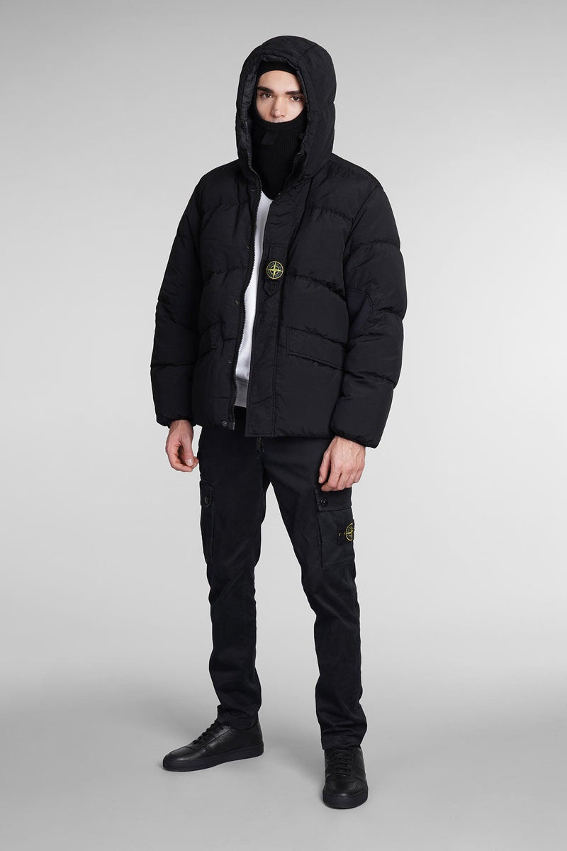 Stone Island Puffer In Black Polyamide - Men - Piano Luigi