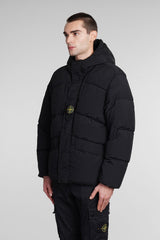 Stone Island Puffer In Black Polyamide - Men - Piano Luigi