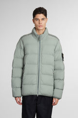 Stone Island Puffer In Green Polyamide - Men - Piano Luigi