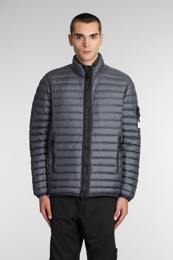 Stone Island Puffer In Grey Polyamide - Men - Piano Luigi