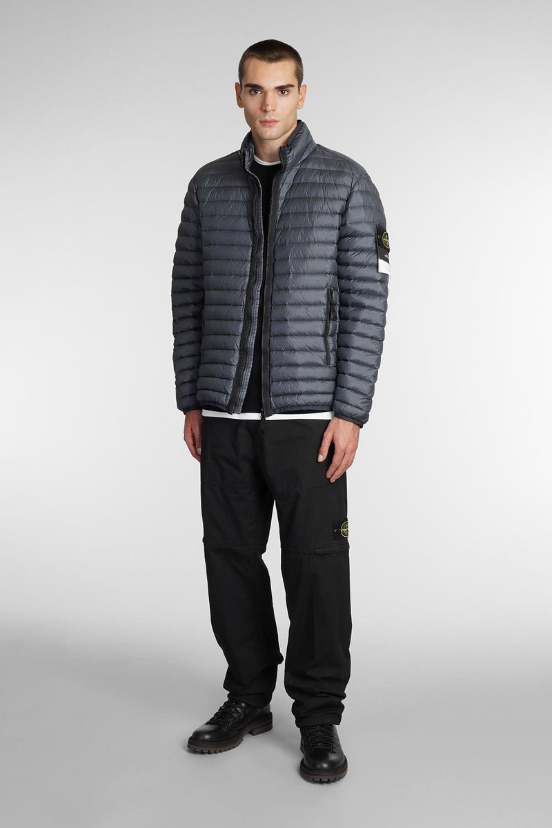 Stone Island Puffer In Grey Polyamide - Men - Piano Luigi