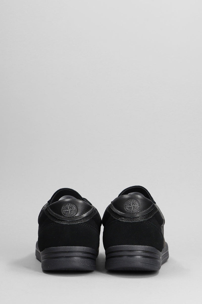 Stone Island Sneakers In Black Cotton - Men - Piano Luigi