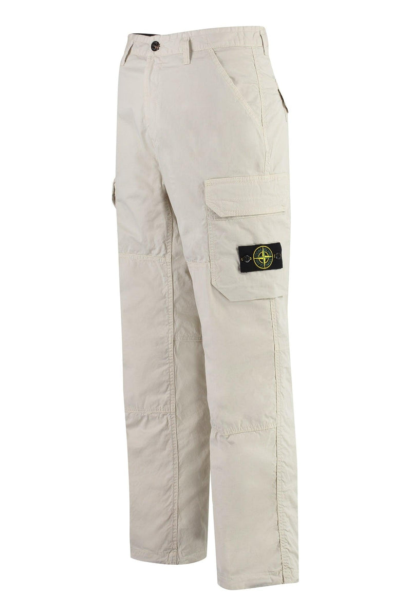 Stone Island Stretch Cotton Cargo Trousers - Men - Piano Luigi