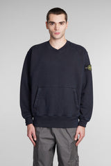 Stone Island Sweatshirt In Blue Cotton - Men - Piano Luigi