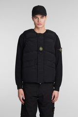 Stone Island Vest In Black Polyamide - Men - Piano Luigi