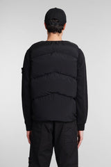 Stone Island Vest In Black Polyamide - Men - Piano Luigi