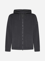 Stone Island Wool And Cotton Blend Zip-up Hoodie - Men - Piano Luigi