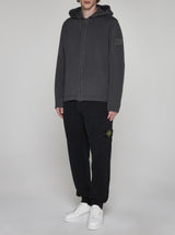 Stone Island Wool And Cotton Blend Zip-up Hoodie - Men - Piano Luigi