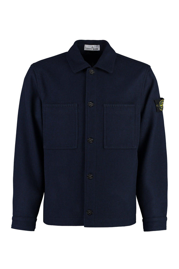 Stone Island Wool Overshirt - Men - Piano Luigi