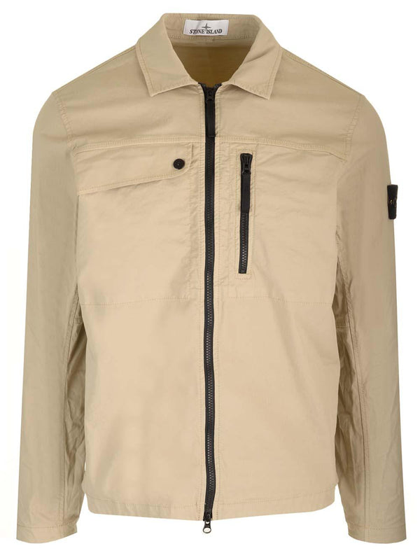 Stone Island Zip Up Collared Jacket - Men - Piano Luigi