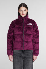 The North Face Puffer In Bordeaux Chenille - Women - Piano Luigi