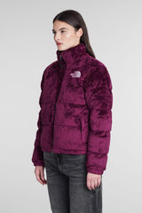 The North Face Puffer In Bordeaux Chenille - Women - Piano Luigi