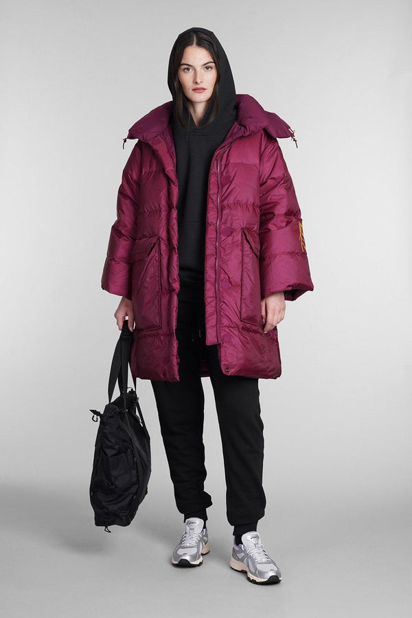 The North Face Puffer In Bordeaux Polyamide - Women - Piano Luigi