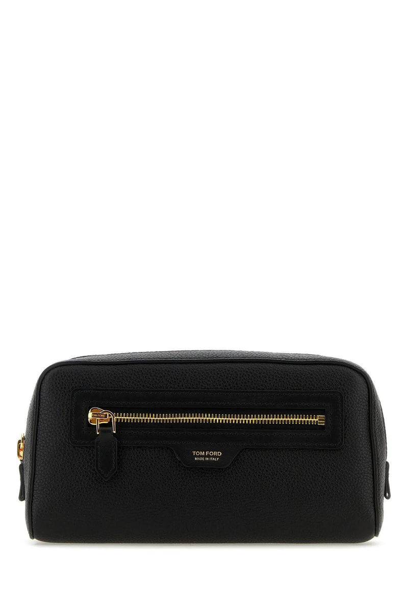 Tom Ford Black Leather Beauty-case - Men - Piano Luigi