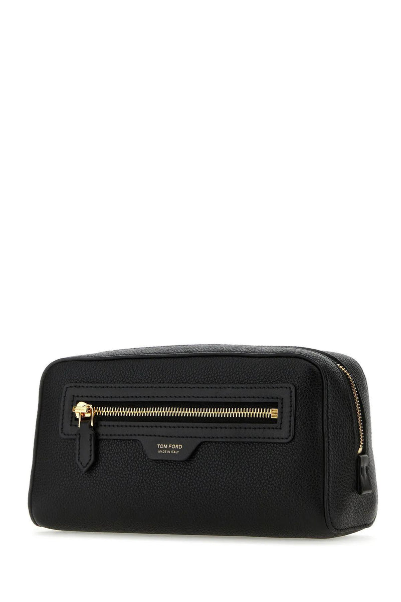 Tom Ford Black Leather Beauty-case - Men - Piano Luigi