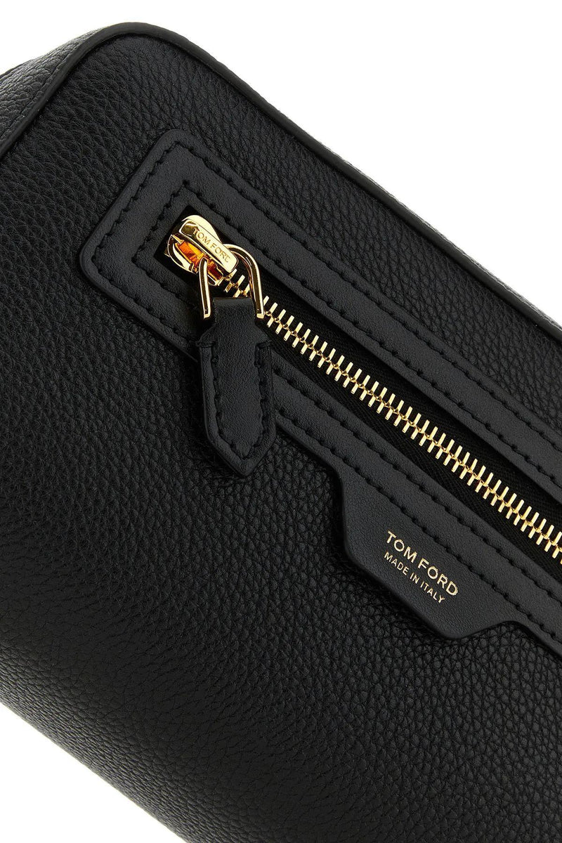 Tom Ford Black Leather Beauty-case - Men - Piano Luigi