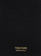 Tom Ford Black Leather Card Holder With Logo - Men - Piano Luigi