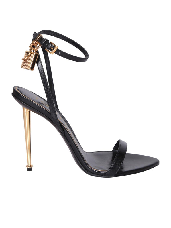 Tom Ford Black Padlock Sandals - Women - Piano Luigi