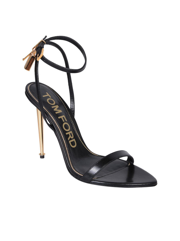 Tom Ford Black Padlock Sandals - Women - Piano Luigi