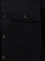 Tom Ford Black Shirt With Tonal Buttons And Patch Pockets In Cotton Man - Men - Piano Luigi