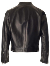 Tom Ford bonder Leather Jacket - Men - Piano Luigi