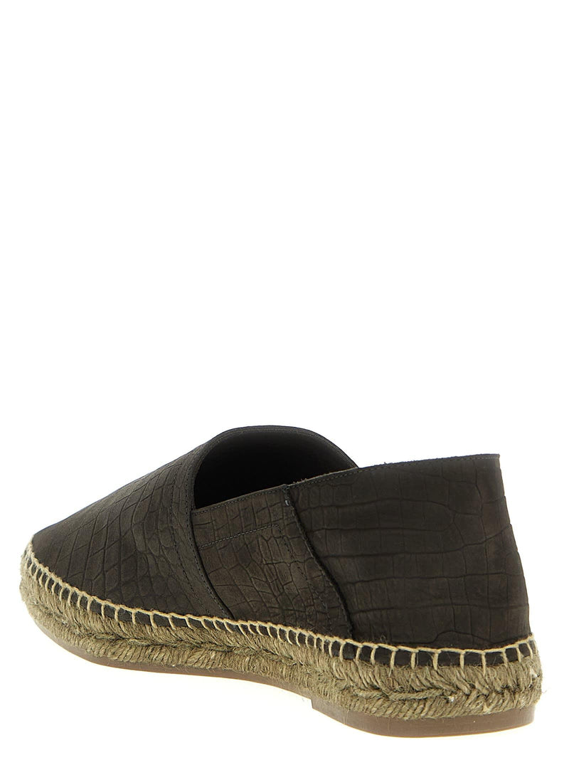 Tom Ford Croc Print Espadrilles - Men - Piano Luigi