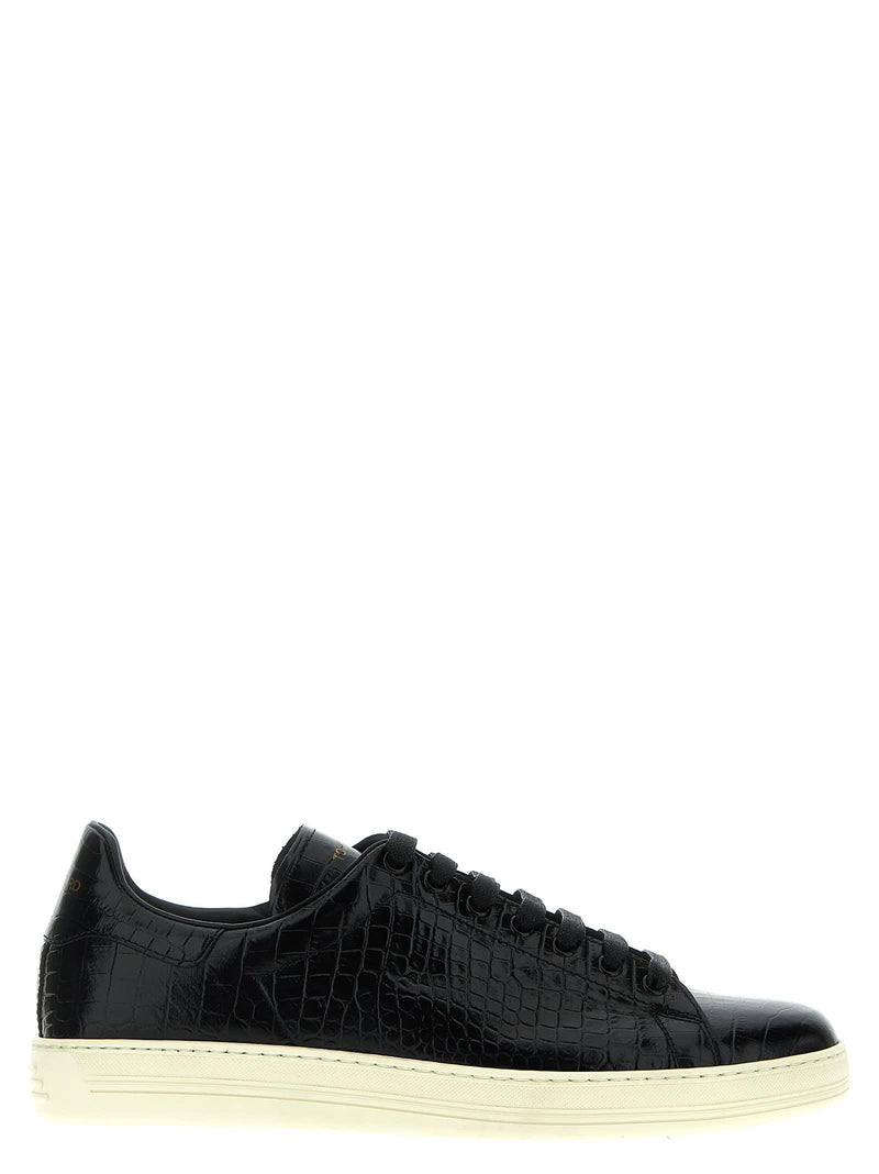 Tom Ford Croc Print Sneakers - Men - Piano Luigi