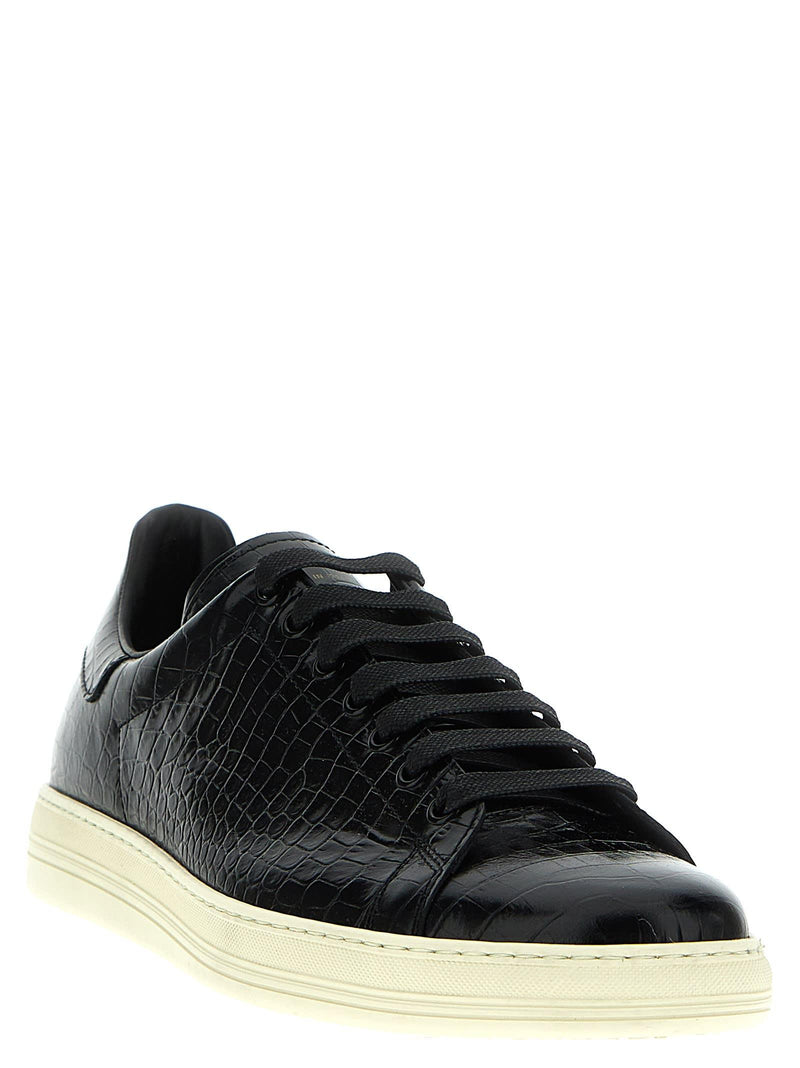 Tom Ford Croc Print Sneakers - Men - Piano Luigi