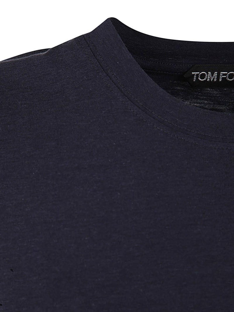 Tom Ford Cut And Sewn Crew Neck T-shirt - Men - Piano Luigi