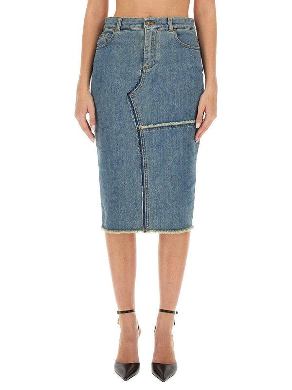 Tom Ford Denim Midi Skirt - Women - Piano Luigi