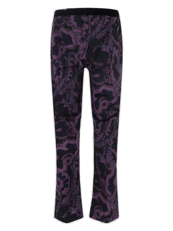 Tom Ford Floral-printed Straight-leg Satin Trousers - Men - Piano Luigi