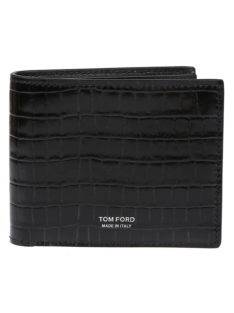 Tom Ford Glossy Printed Croc Wallet - Men - Piano Luigi