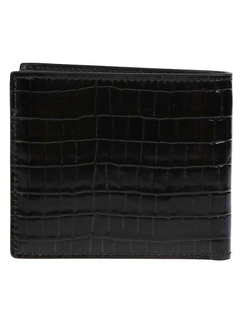 Tom Ford Glossy Printed Croc Wallet - Men - Piano Luigi