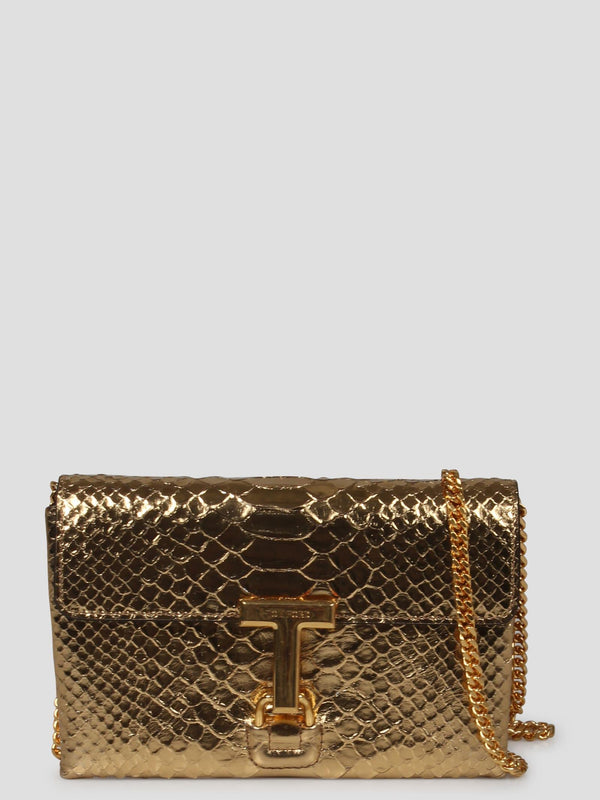 Tom Ford Laminated Stamped Python Leather Monarch Mini Bag - Women - Piano Luigi