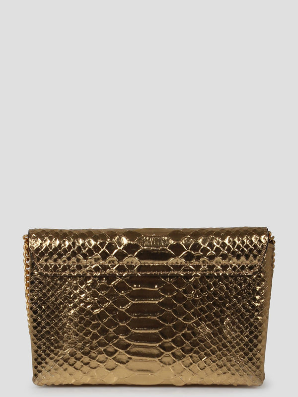 Tom Ford Laminated Stamped Python Leather Monarch Mini Bag - Women - Piano Luigi