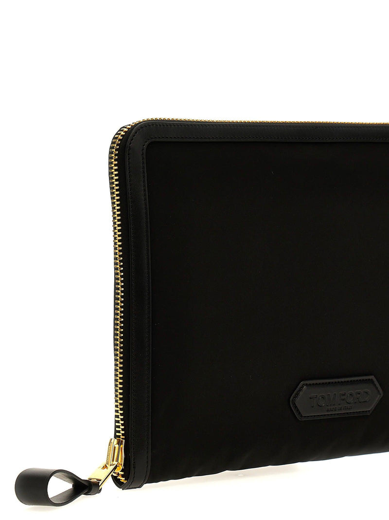 Tom Ford Logo Nylon Clutch - Men - Piano Luigi