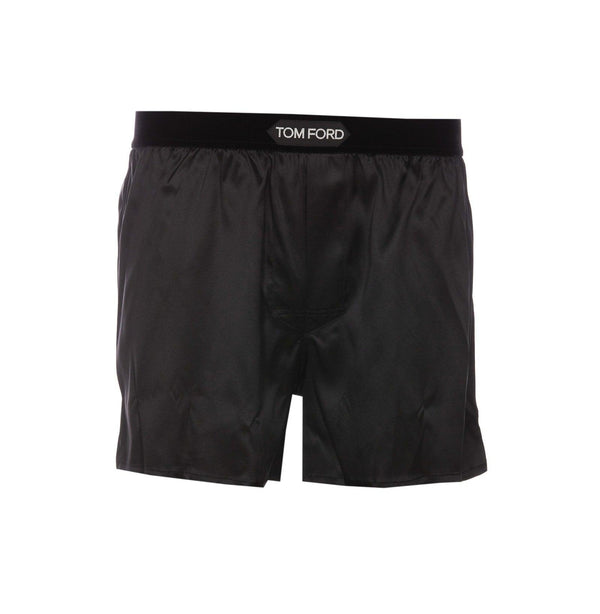 Tom Ford Logo Silk Shorts - Men - Piano Luigi