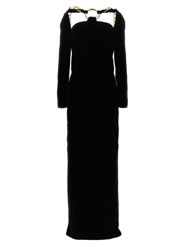 Tom Ford Long Velvet Chain Dress - Women - Piano Luigi