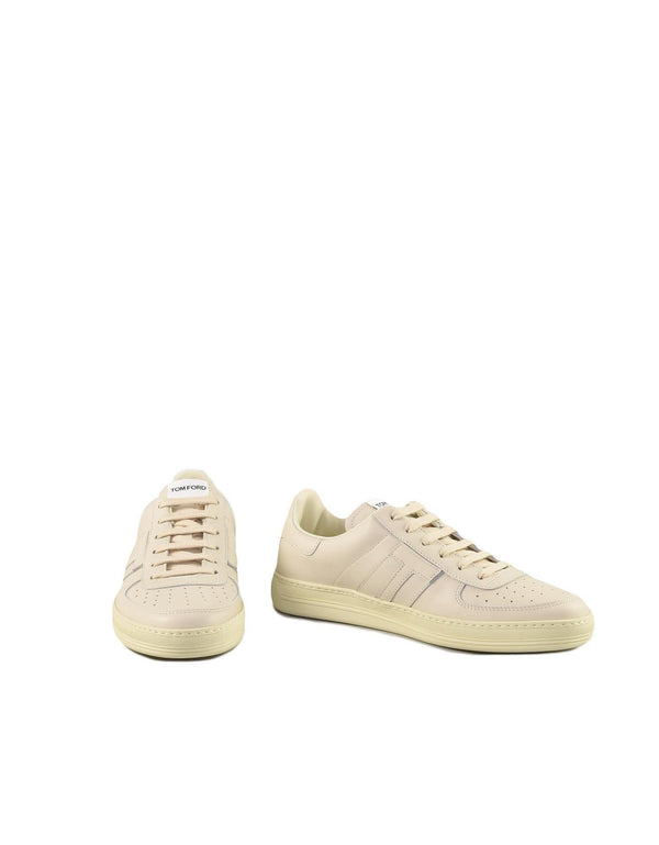 Tom Ford Mens Ivory Sneakers - Men - Piano Luigi