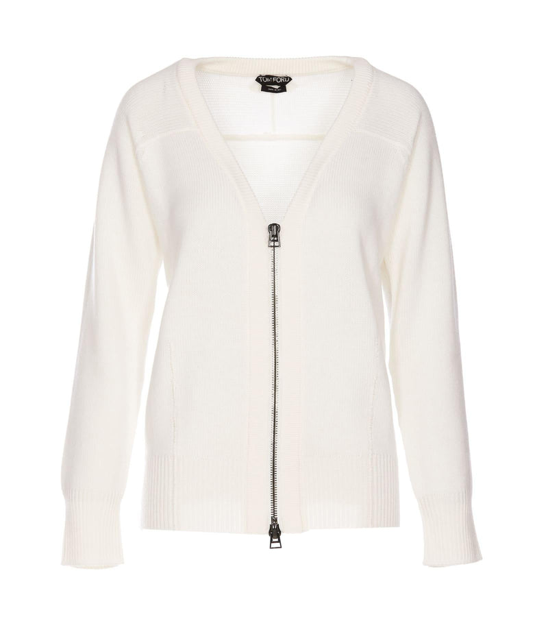 Tom Ford Merino Wool Zip Cardigan - Women - Piano Luigi