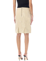 Tom Ford Midi Skirt Crocco Emb Leather - Women - Piano Luigi