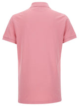 Tom Ford Pink Short-sleeves Polo In Cotton Piquet Jersey Man - Men - Piano Luigi