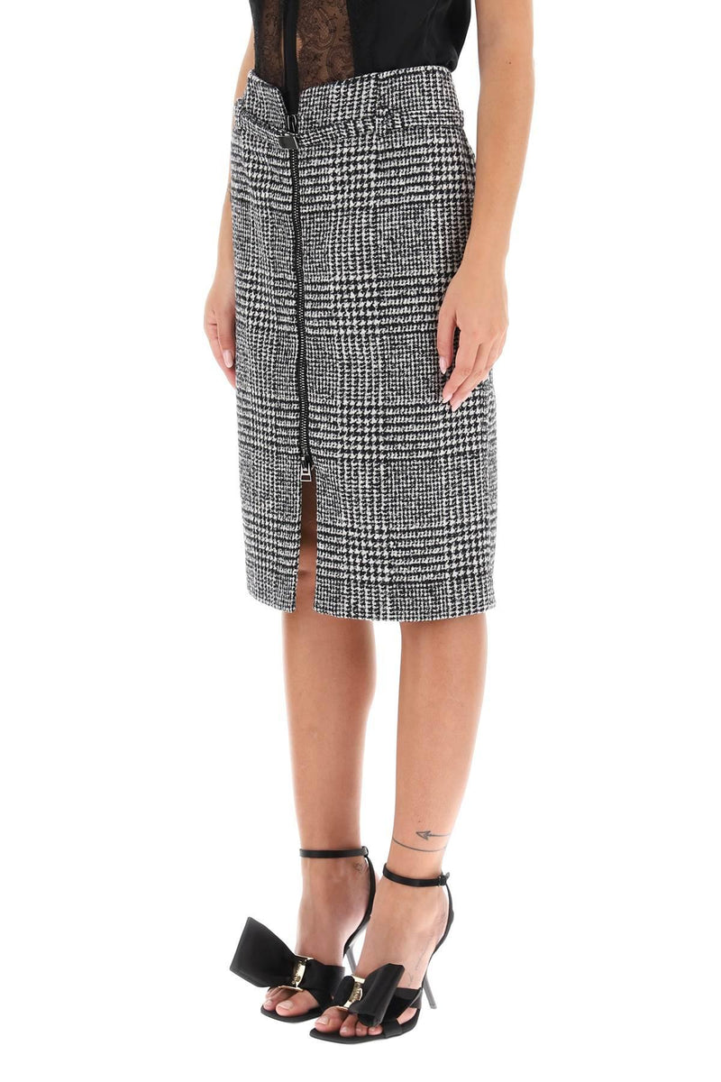 Tom Ford Prince Of Wales Pencil Skirt - Women - Piano Luigi