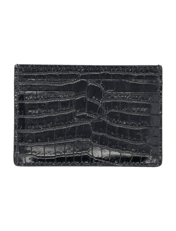 Tom Ford Printed Croc Classic Cardholder - Men - Piano Luigi