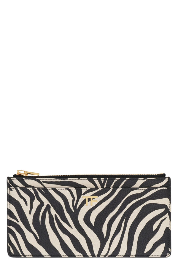 Tom Ford Printed Leather Card Holder - Women - Piano Luigi
