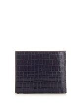 Tom Ford Purple Crocodile Print Wallet - Men - Piano Luigi