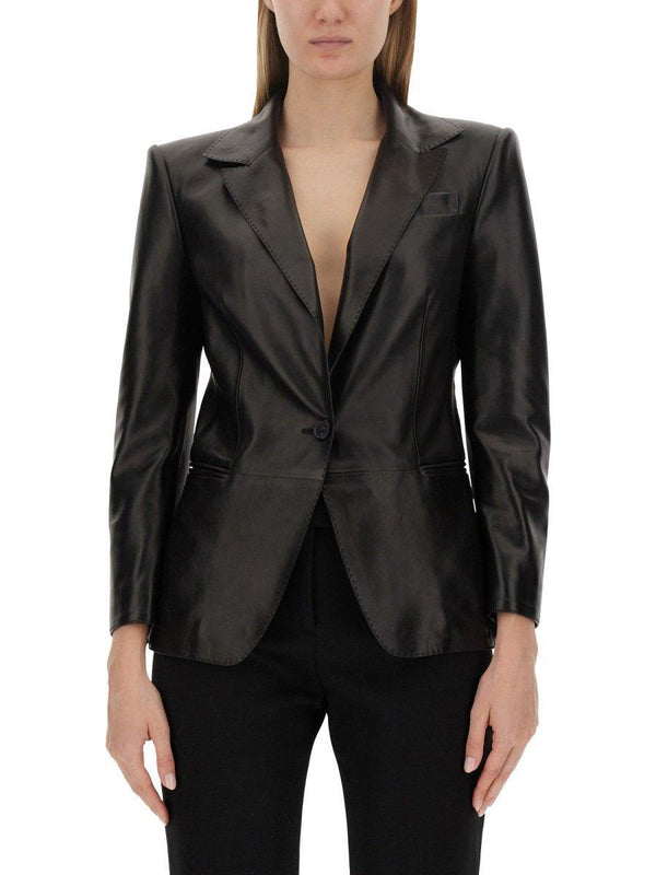 Tom Ford Single-breasted Leather Jacket - Women - Piano Luigi