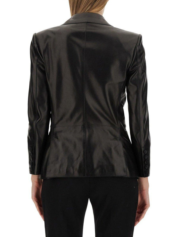 Tom Ford Single-breasted Leather Jacket - Women - Piano Luigi